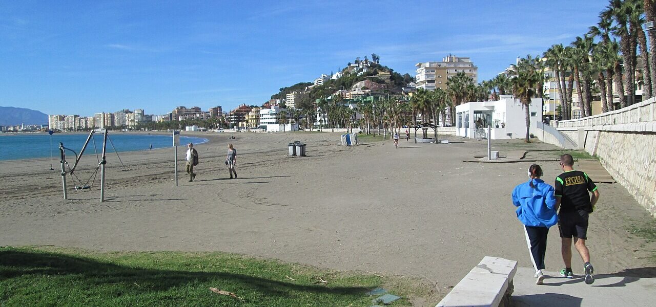 Playa de la Caleta en Málaga